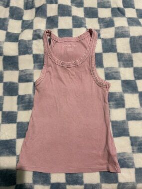 American Eagle Outfitters Dusty Rose Ribbed Tank